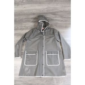 HUNTER play transparent, waterproof, CLEAR Charcoal raincoat, jacket, size XL